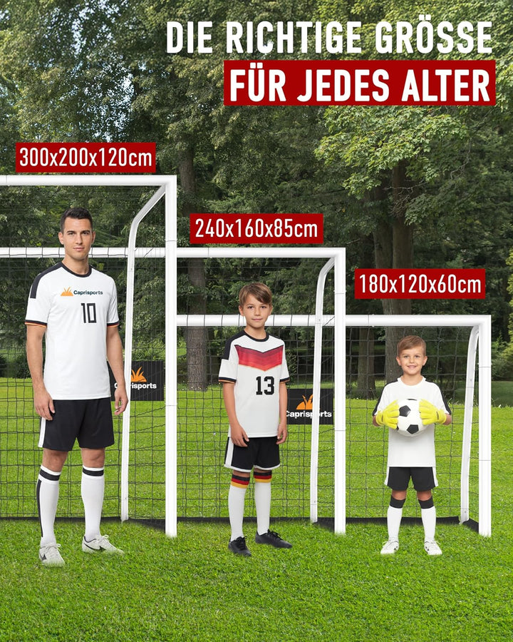 Fussballtor Kinder [EXTREM STABIL] - [ROSTFREI] Fussballtore für Garten Kinder - Fussball Tor mit Er