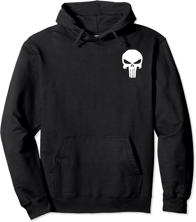 Marvel Punisher Classic Skull Symbol Pullover Hoodie