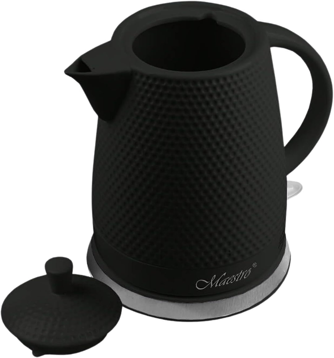 Feel Maestro Wasserkocher MR-069 1,5 l Weiss Schwarz Glaskeramik 1500 W