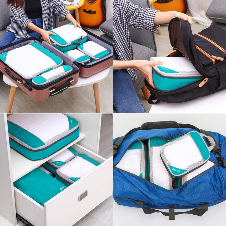 Compression Packing Cube 6-teilig, Gonex robust & langlebig | Verpackungswürfel, Packtaschen, Kleide