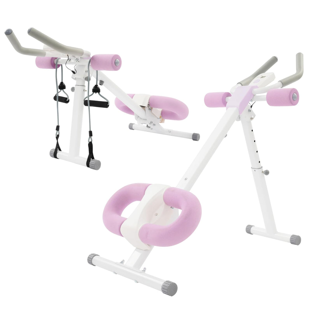 Bauchtrainer für Zuhause, Bauchmuskeltrainer Abdominalmaschine, Klappbar Bauchmuskeltraining Multifu
