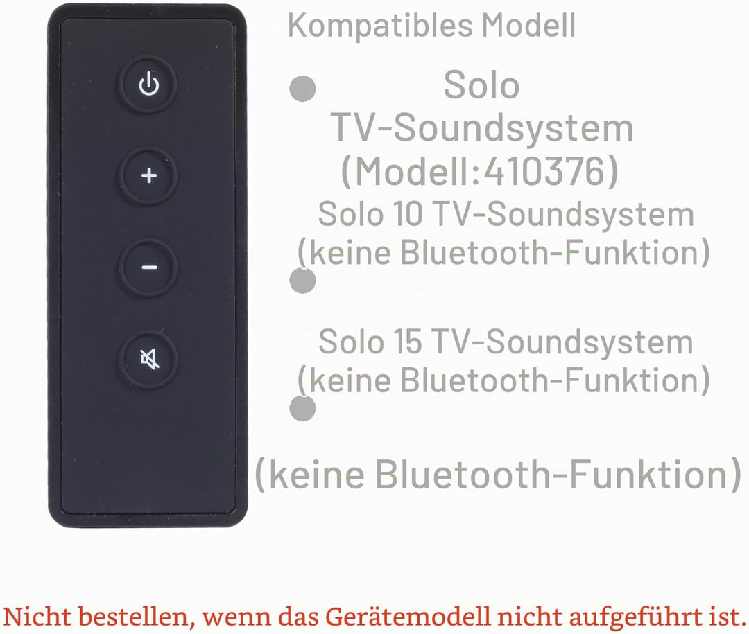 DHCHAPU Fernbedienung für Bose CineMate 10, Cinemate 15 und Solo 10.15 TV-Soundsystem