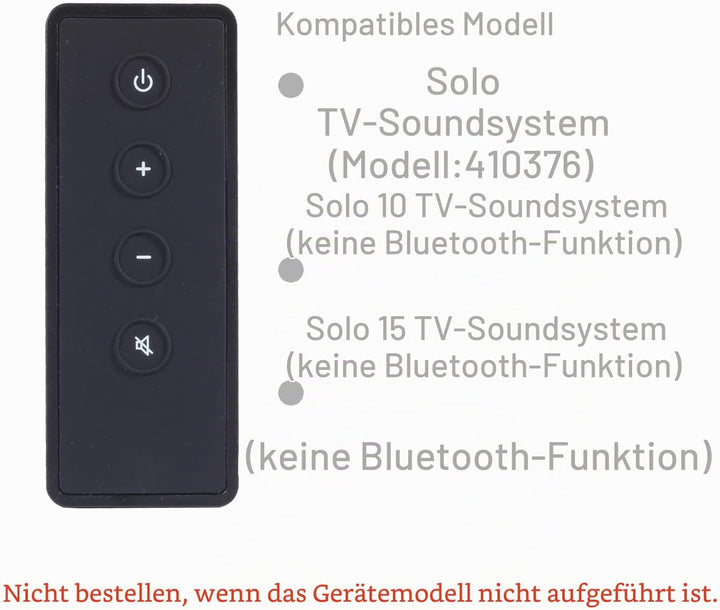 DHCHAPU Fernbedienung für Bose CineMate 10, Cinemate 15 und Solo 10.15 TV-Soundsystem