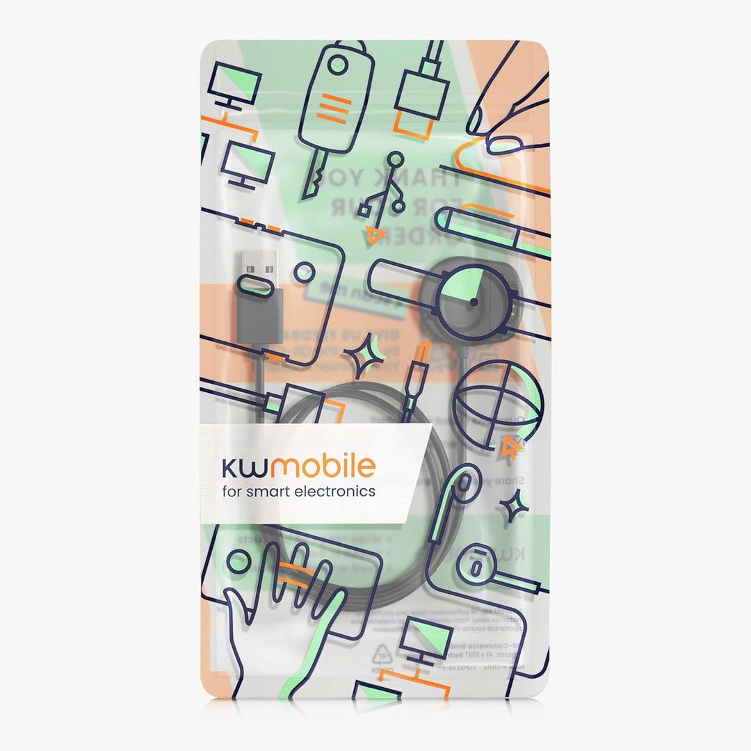 kwmobile USB Kabel Charger kompatibel mit Suunto 7 Ladekabel - Smart Watch Ersatzkabel - Fitnesstrac