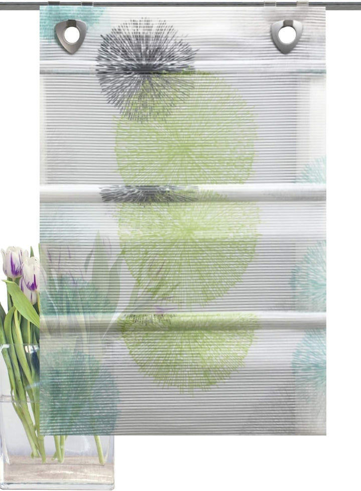 Clever-Kauf-24 Magnetrollo Rawlins grün inkl. Haken | Raffrollo mit Magnetraffung | Gardine ohne Boh