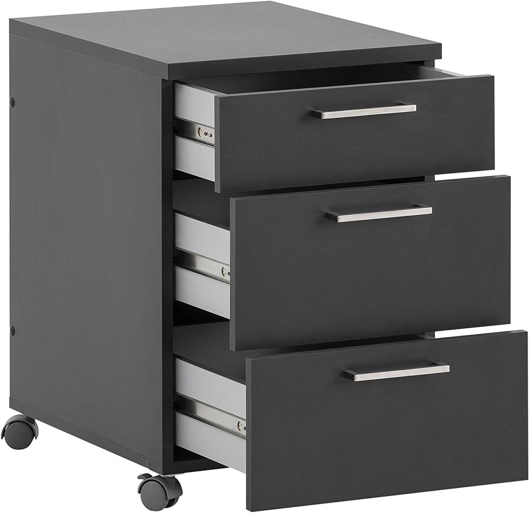 Rollcontainer Denver, 145731, Anthrazit, ca. 41 x 49,6 x 60,1 cm Anthrazit ca. 41,2 x 49,6 x 60,1 cm