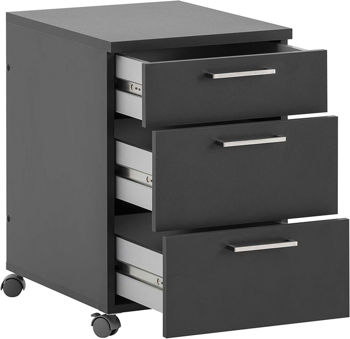Rollcontainer Denver, 145731, Anthrazit, ca. 41 x 49,6 x 60,1 cm Anthrazit ca. 41,2 x 49,6 x 60,1 cm