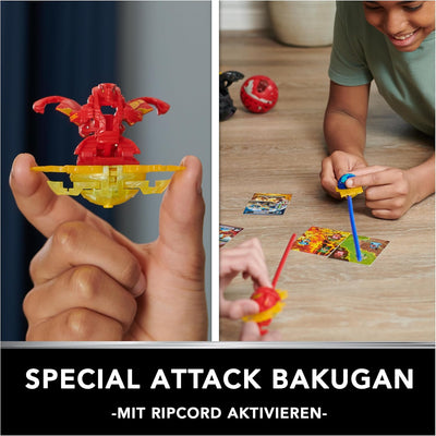 BAKUGAN Starter 3-Pack, Special Attack Dragonoid, Titanium Hammerhead, Butterclaw, individualisierba