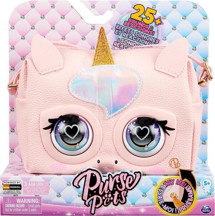 Purse Pets Glamicorn Einhorn Tasche - wird mit interaktiven Funktionen, Augenblinzeln und Musik lebe
