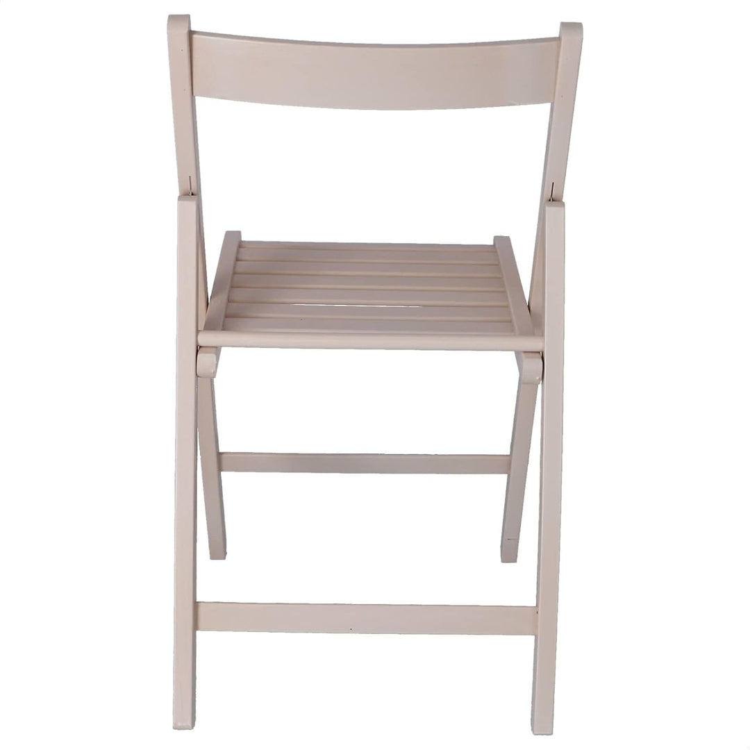 Mueblear 19016 Klappstuhl aus Holz, 43 x 46 x 79 cm weiss, Weiss