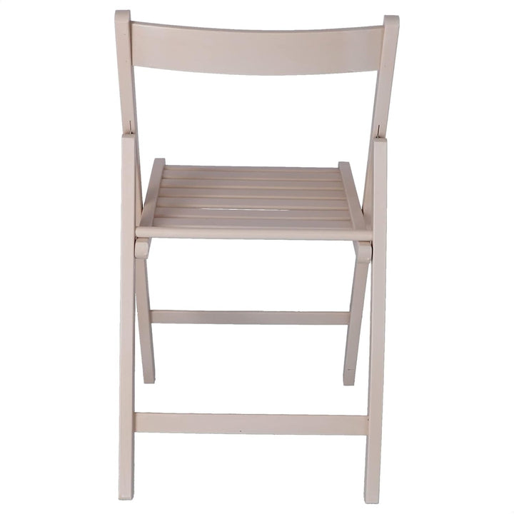 Mueblear 19016 Klappstuhl aus Holz, 43 x 46 x 79 cm weiss, Weiss