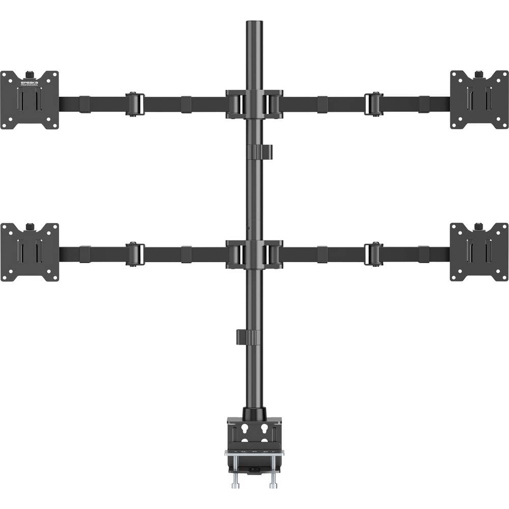 SpeaKa Professional SP-MM-541 Monitor-Tischhalterung 4 Display(s) 43,2 cm (17) - 88,9 cm (35) Schwar
