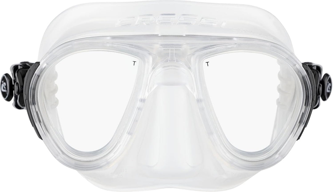 Cressi Calibro Tauchmaske Transparent/Schwarz, Transparent/Schwarz