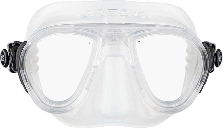 Cressi Calibro Tauchmaske Transparent/Schwarz, Transparent/Schwarz