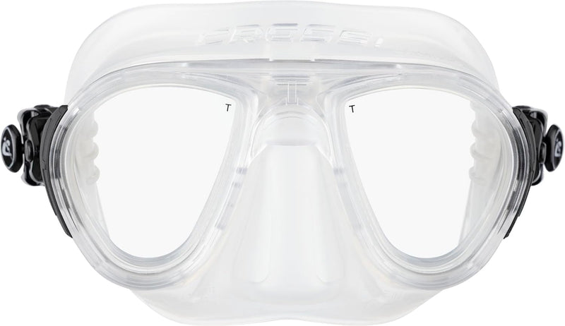 Cressi Calibro Tauchmaske Transparent/Schwarz, Transparent/Schwarz