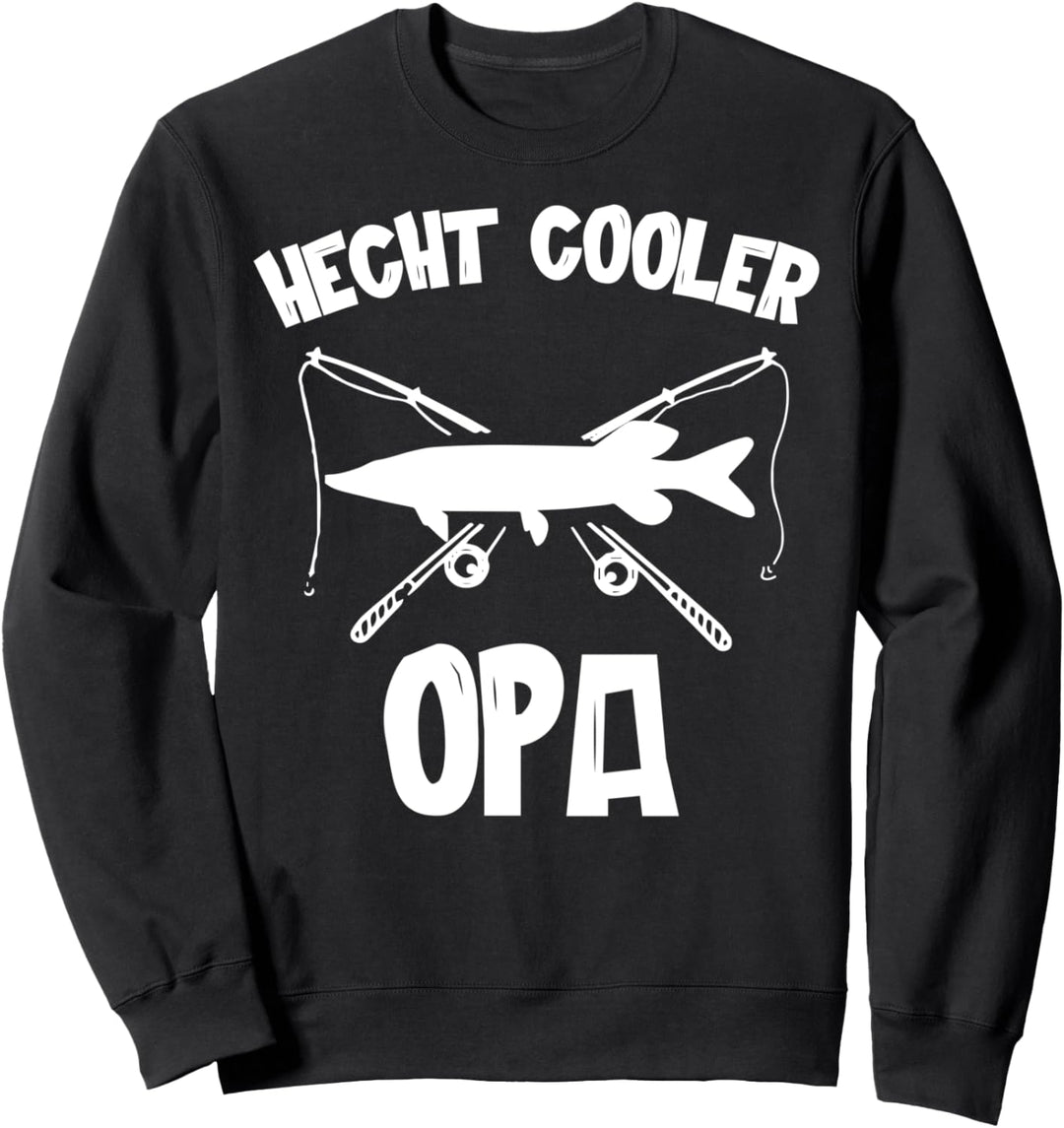 Hecht Angeln - Hecht Cooler Opa - Angler Sweatshirt