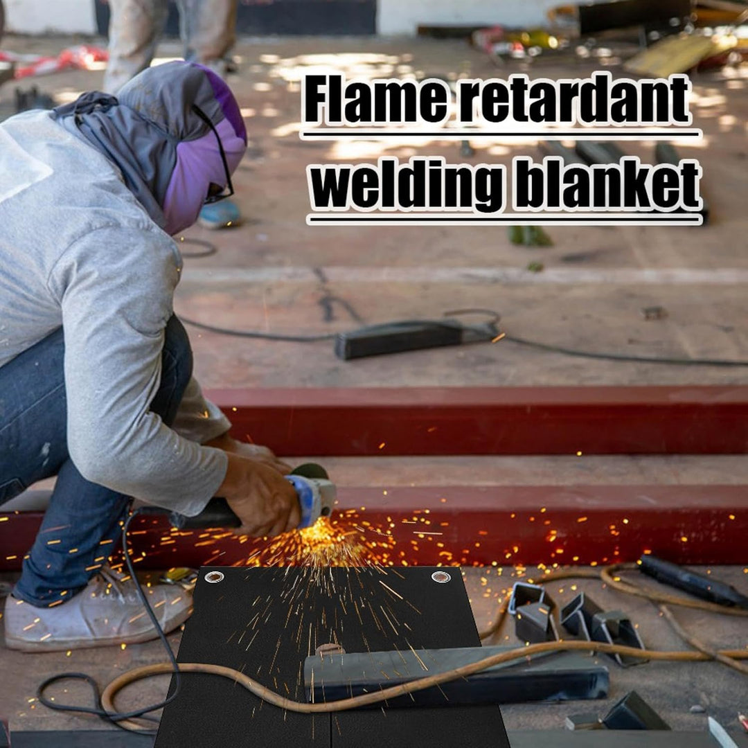 Welding Blanket, Thickened Carbon Felt Welding Blanket, Fireproof Soldering Mat, Thickened Carbon Fe