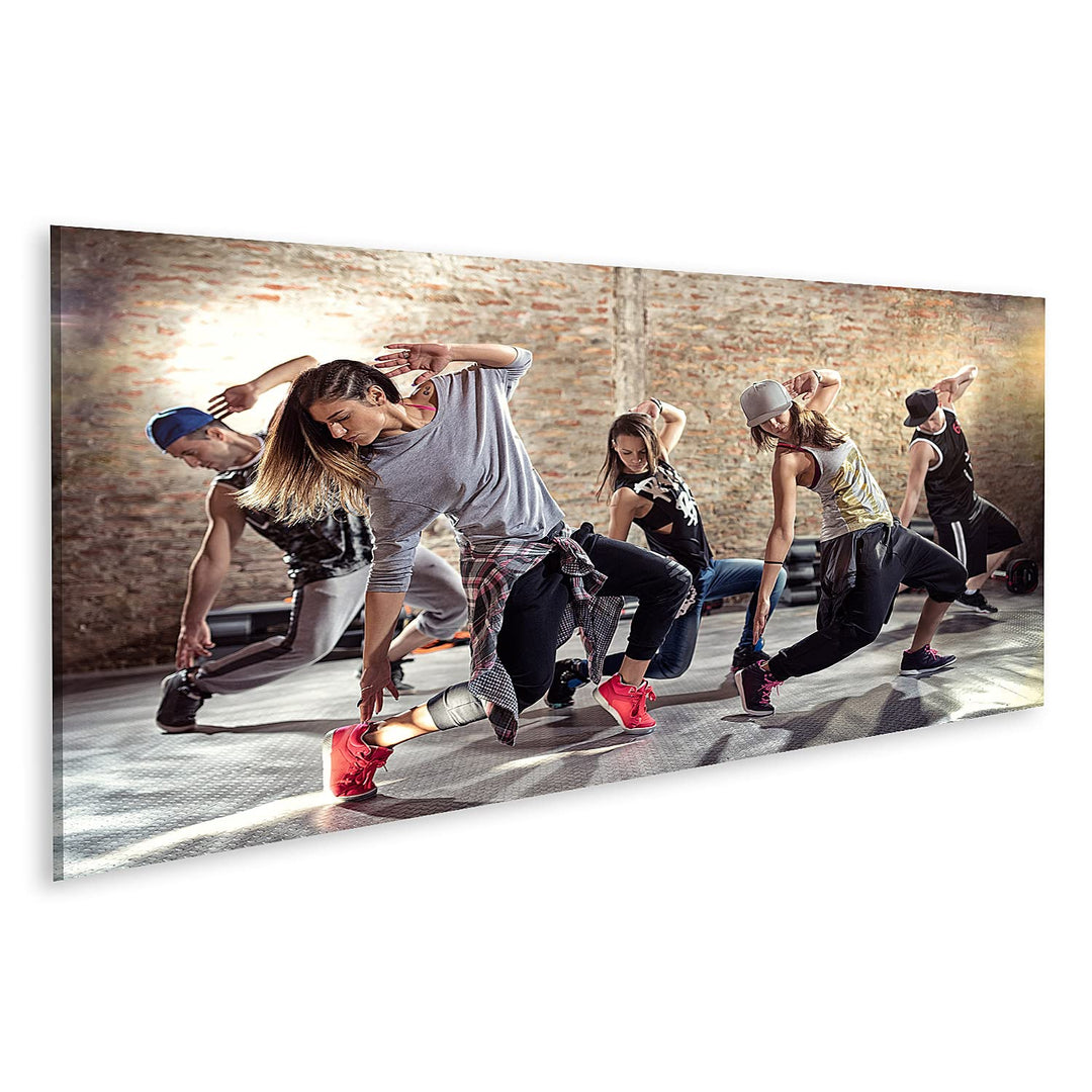islandburner Bild auf Leinwand Break Dance Gruppe Tanz Unterricht Bilder Wandbilder Poster Leinwand