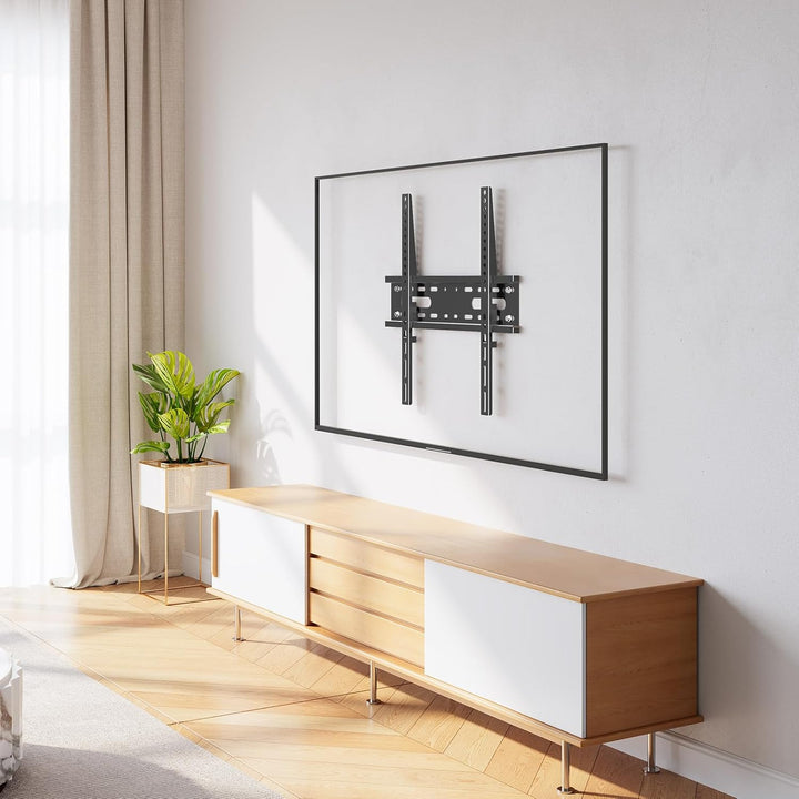MOUNTUP Feste TV Wandhalterung, TV Halterung Ultraslim Universal für 26-60 Zoll Flach &amp; Curved Ferns