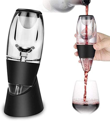 Weinbelüfter Weindekanter Standfuss, Premium Wein-Dekantierer mit Venturieffekt, Wein Dekanter Dekan