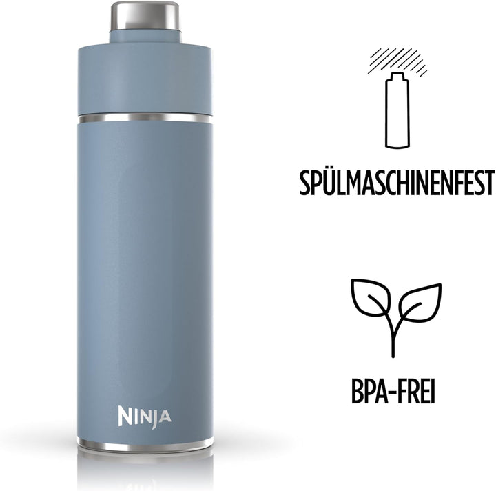 Ninja Thirsti Wasserflasche/Thermobecher to go, 700ml, auslaufsicherer Deckel, für kohlensäurehaltig