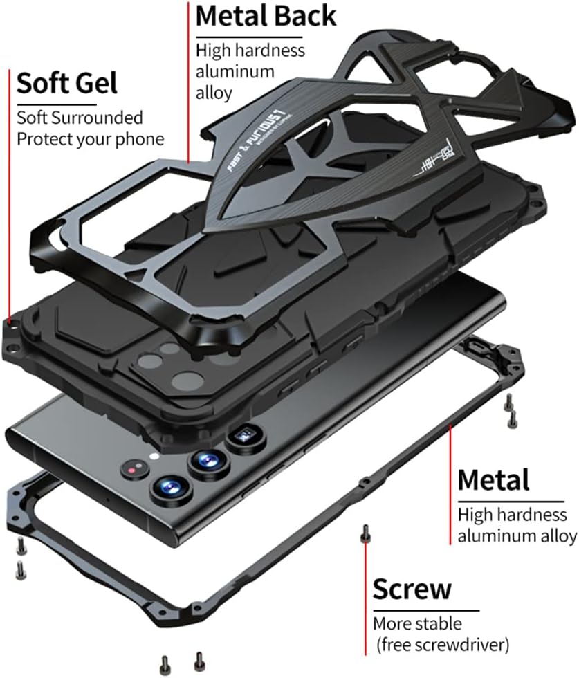 CeeEee Samsung Galaxy S22 Ultra Hülle 2022 360 Grad Outdoor Schutzhülle Case für S22ultra Integriert