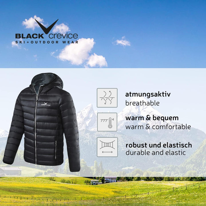 Black Crevice Herren Steppjacke I leichte Steppjacke in verschiedenen Farben & Grössen I wind- & was