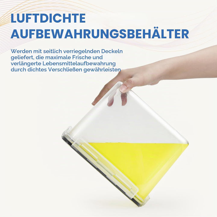 6,5L Vorratsdosen Mit Deckel Luftdicht, 2er Extra Gross Vorratsdosen Set, BPA Frei, Müsli Schüttdose