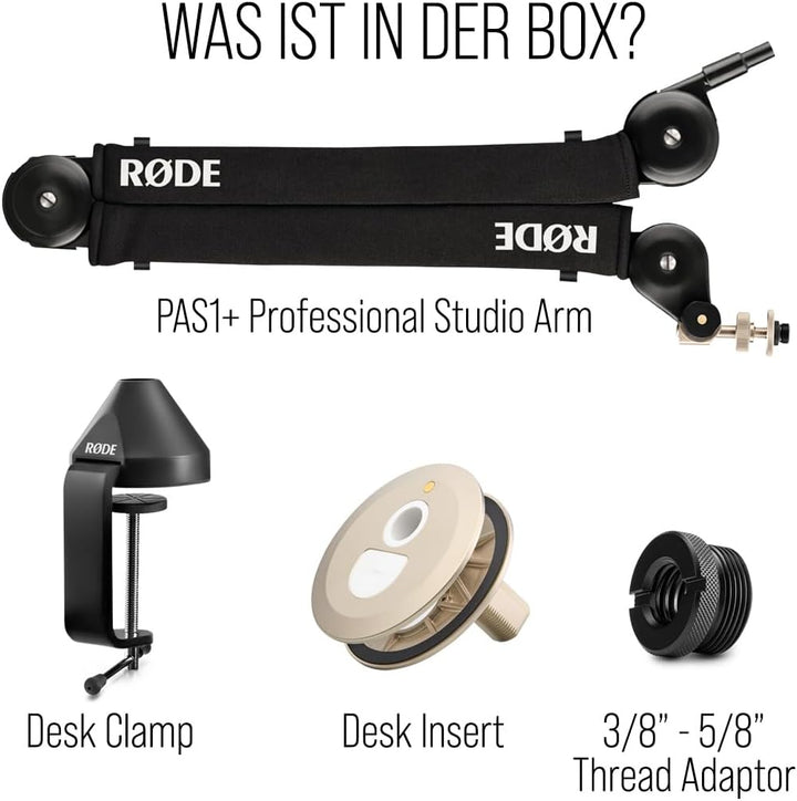 RØDE PSA1+ Professionelles Gelenkarmstativ für Studioanwendungen mit innovativem Federsystem, Neopre