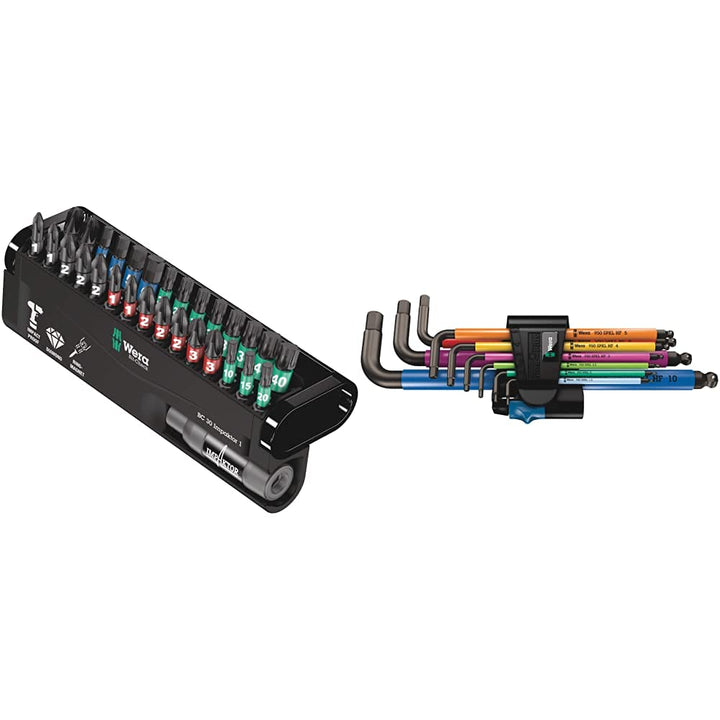 Wera Bit-Sortiment, Bit-Check 30 Impaktor 1, 30-teilig, 05057690001 & 05022210001 950/9 Hex-Plus Mul