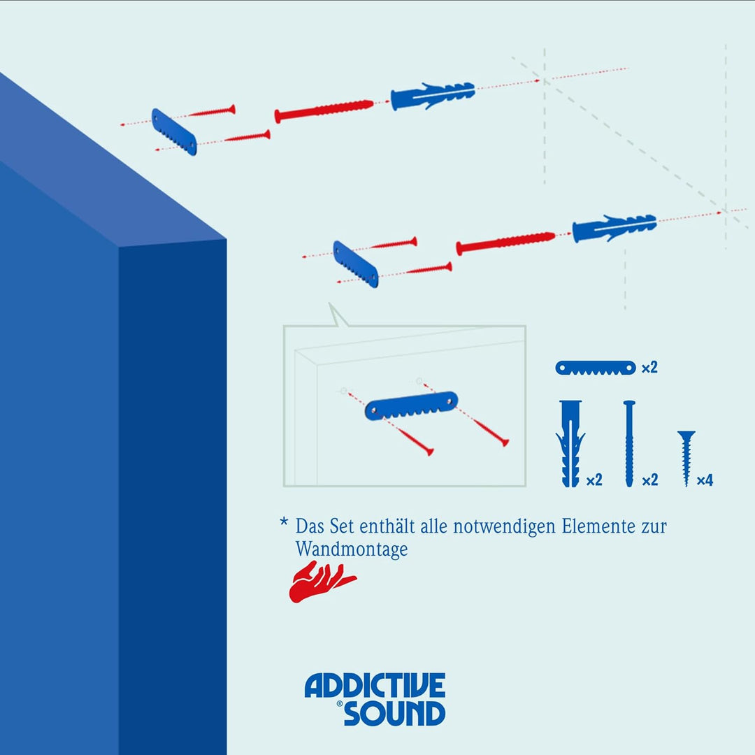 Addictive Sound Schalldämmung Wand 148x50x6 cm mit Grafiken - Akustikpaneele Wand - Schallabsorber B