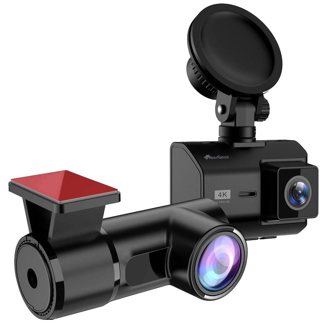 NavGear Autocam: 4K-UHD-Dashcam mit 2K-Heckkamera, GPS, WDR, WLAN & App, Sony-Sensor (Registrator, D