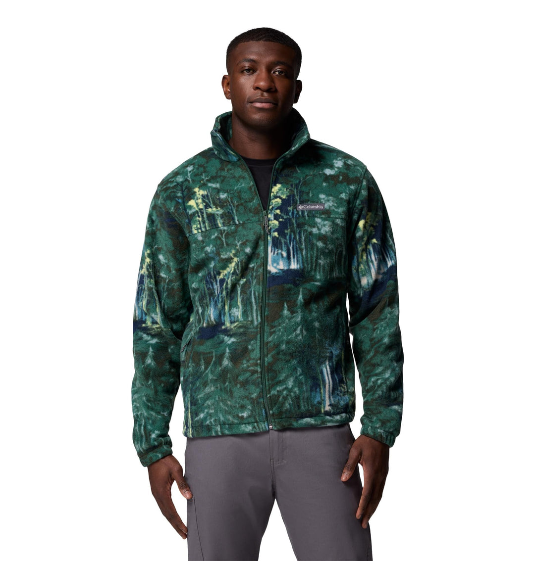 Columbia Steens Mountain bedruckte Herrenjacke L Rain Forest Deschutestrees, L Rain Forest Deschutes