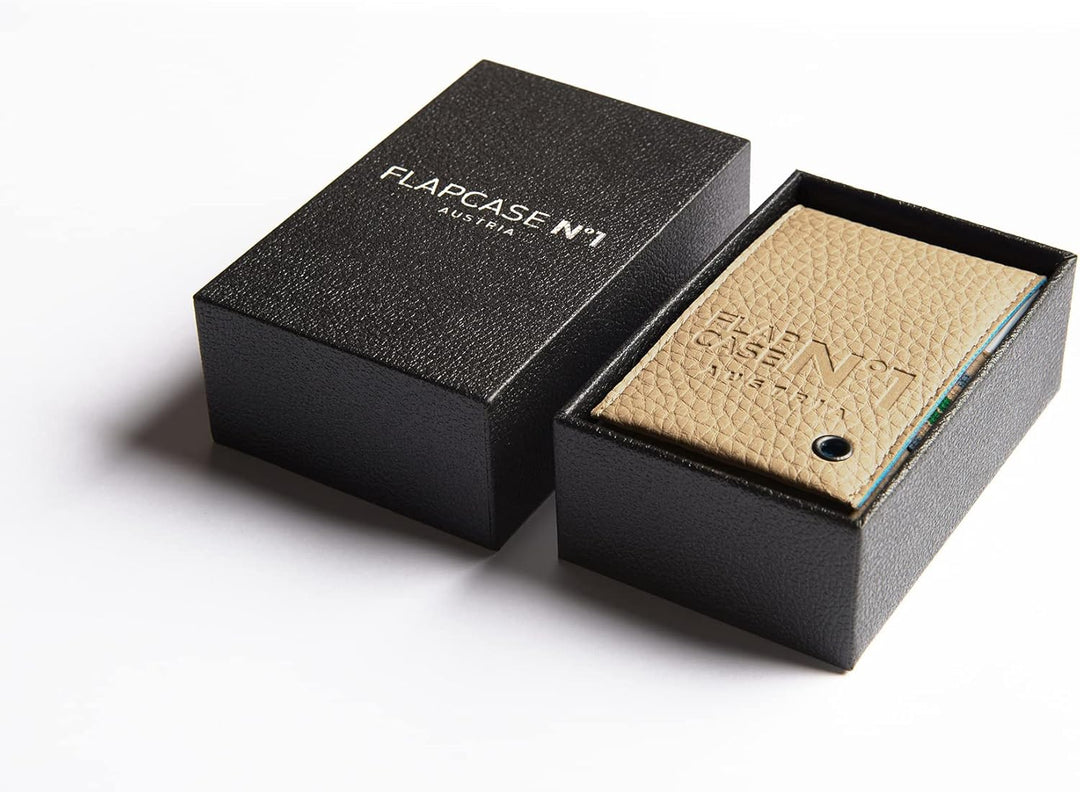 FLAPCASE N°1 • POLO • Designer Zigarettenetui, Made in Austria, Gummiband, Leder vegan Zigarettenbox