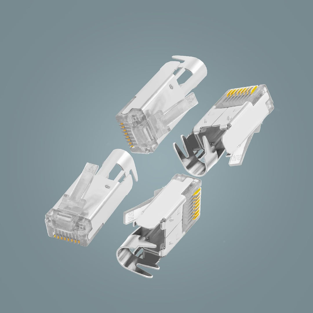 BIGtec RJ45 Stecker Netzwerkstecker 25 Stück Hirose TM11 schwarz Hochgeschwindigkeits Verbindung für