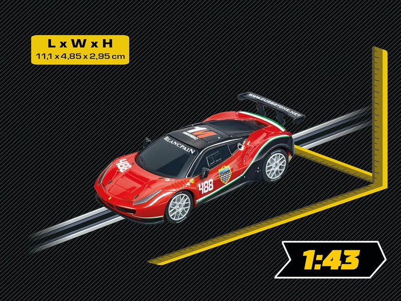 Carrera GO!!! Ferrari 488 GT3 AF Corse No.488 I Rennbahnen und lizensierte Slotcars | bis zu 2 Spiel