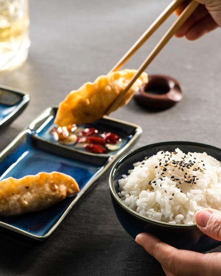 HENXFEN LEAD Sushi Geschirr Set, Sushi Set Japanischer Geschirr für Miso Suppe Maki Sushi Reis mit 2