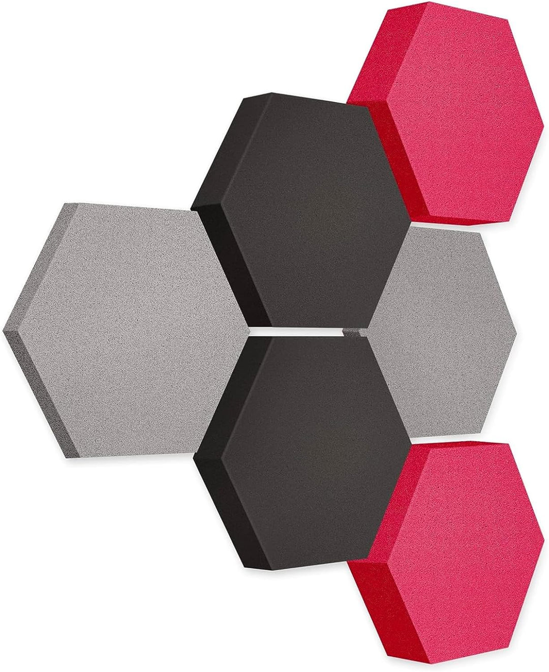 platino24 Akustikpaneele 6 Elemente Edition LOFT 3D I Ø 300mm Akustikplatten Schalldämmung Wand & De