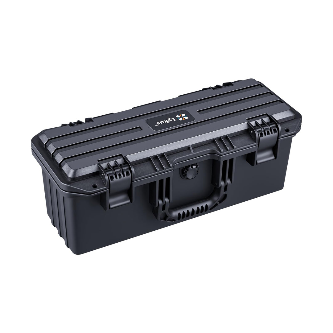 Lykus HC-4230 Wasserdicht Koffer mit anpassbar Rasterschaumstoff, Innengrösse 42,7x13,5x17 cm, Passe