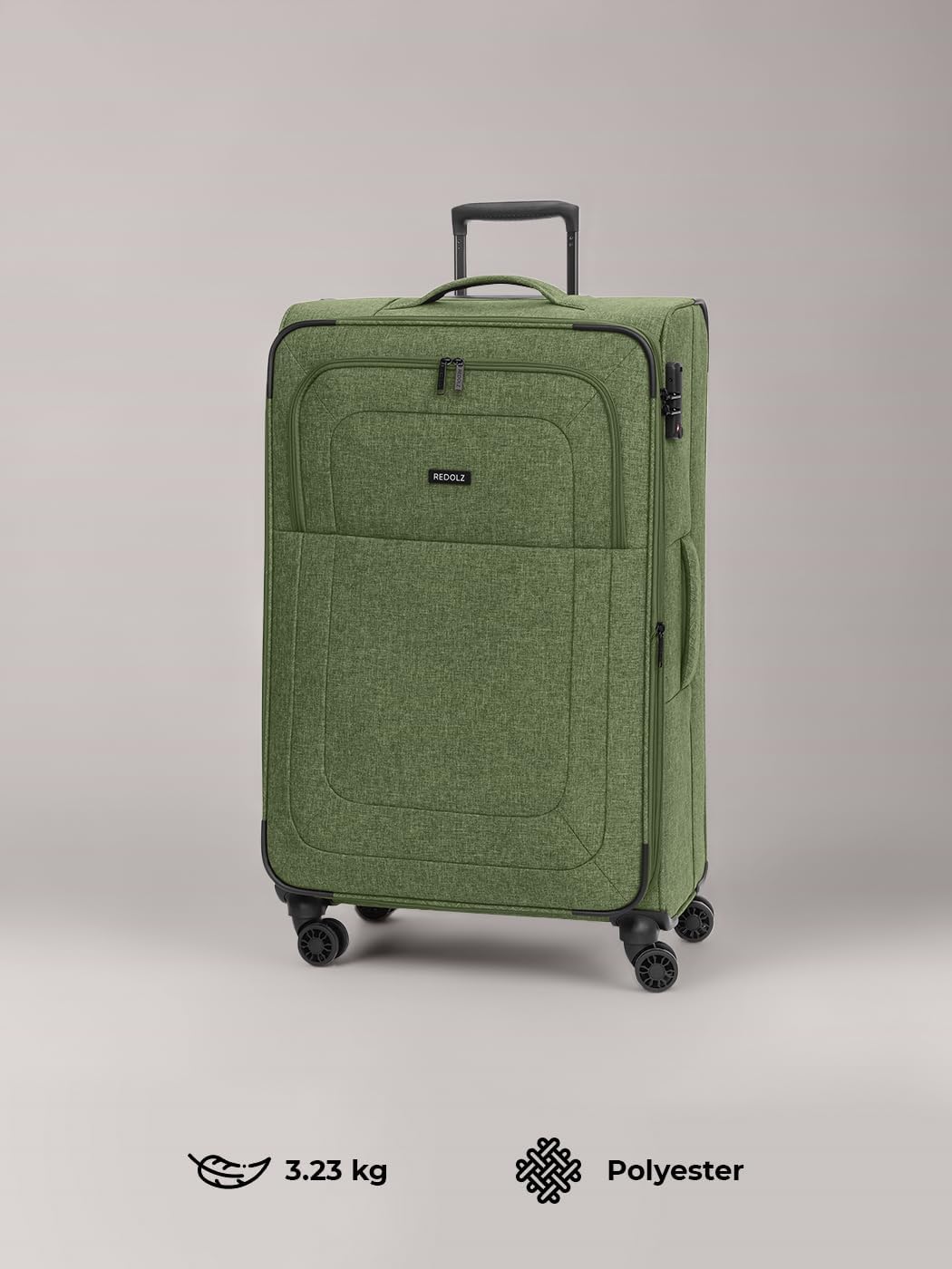 REDOLZ Weichschalen Koffer für Damen &amp; Herren | Leichter Trolley 77 cm mit 4 Doppelrollen &amp; TSA-Schl