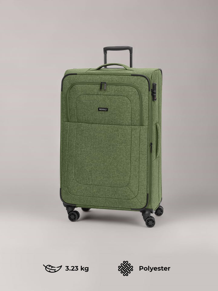 REDOLZ Weichschalen Koffer für Damen &amp; Herren | Leichter Trolley 77 cm mit 4 Doppelrollen &amp; TSA-Schl