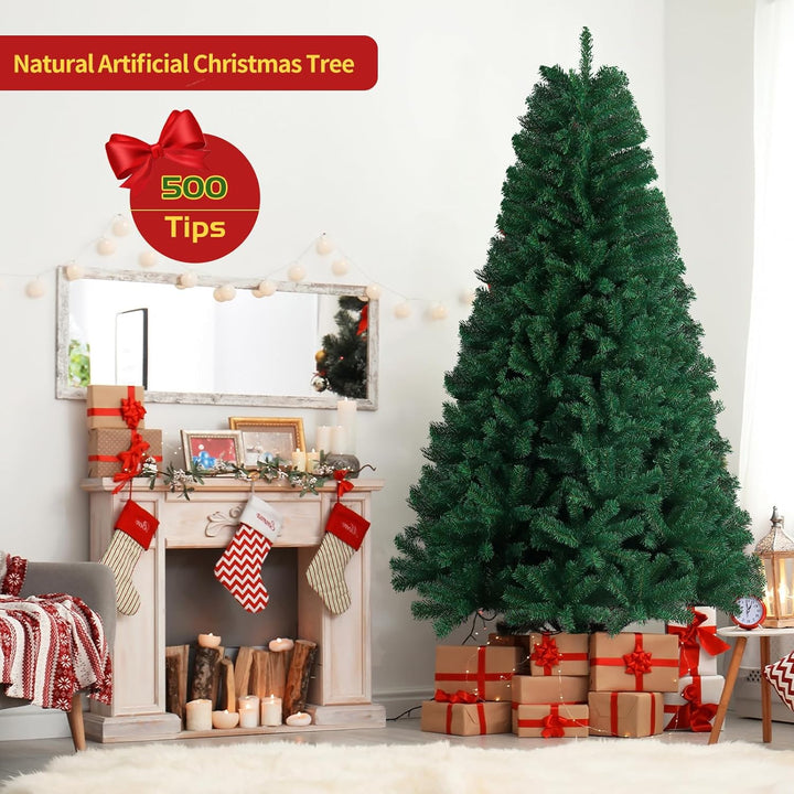 Weihnachtsbaum, 5FT/150CM, 500 Pointed Solid Metal Folding Künstlicher Weihnachtsbaum Mit Massivem M