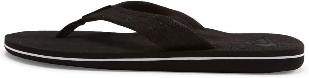 Quiksilver Herren Molokai Layback Sandale 41 EU Black White Black, 41 EU Black White Black