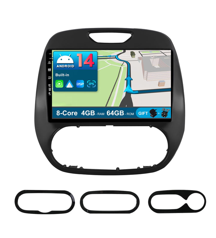 JOYX Android 12 IPS Autoradio Passt für Renault Kaptur Captur (2014-2019) - 4G+64G - Eingebaut DSP/C