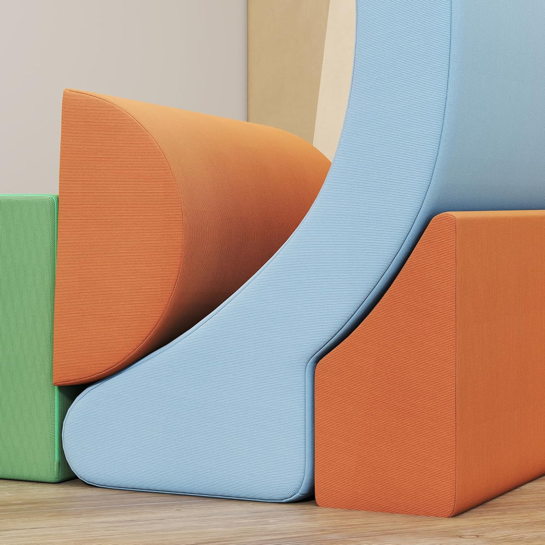 AIYAPLAY Schaumstoff Bausteine Kinder 5er-Set Softbausteine Grossbausteine Klettern Riesenbausteine