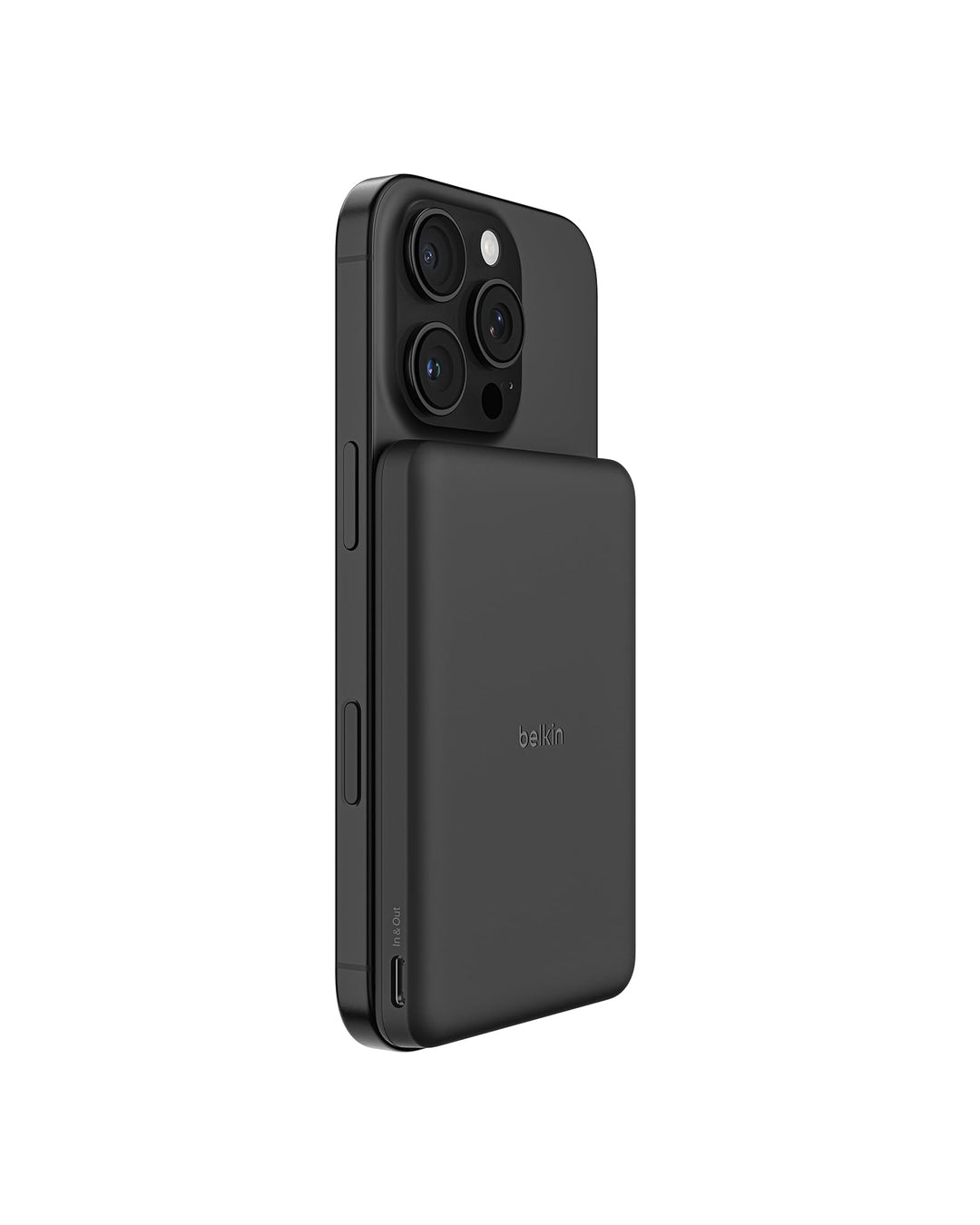 Belkin BoostCharge 5000mAh Magnetische Power Bank, USB-C-Port – Schwarz | 5K Powerbank Kabellos, Mag