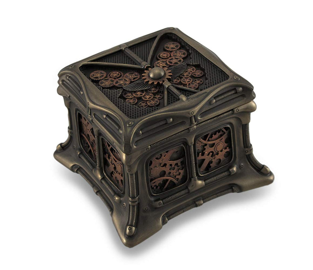 Schmuckkästchen, Steampunk-Schmetterling, bronzefarben