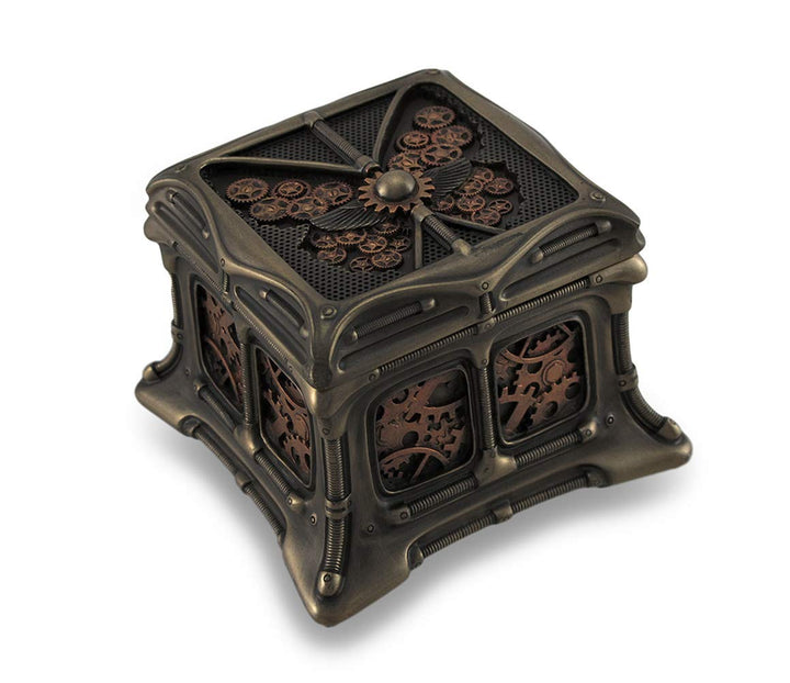 Schmuckkästchen, Steampunk-Schmetterling, bronzefarben