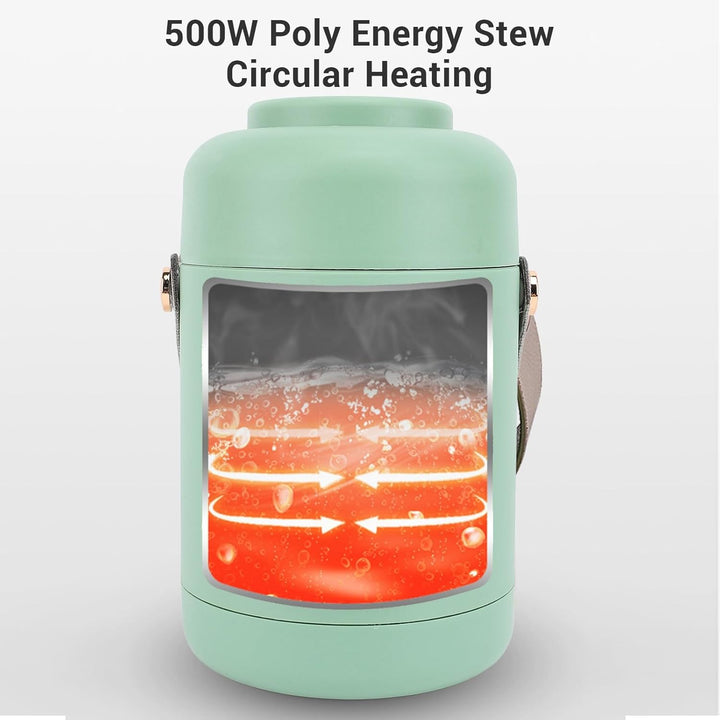 TOPINCN 500 W Kochen Tragbarer Elektrischer Topf Mini Edelstahl Multifunktionskocher, Mini 800 Ml El