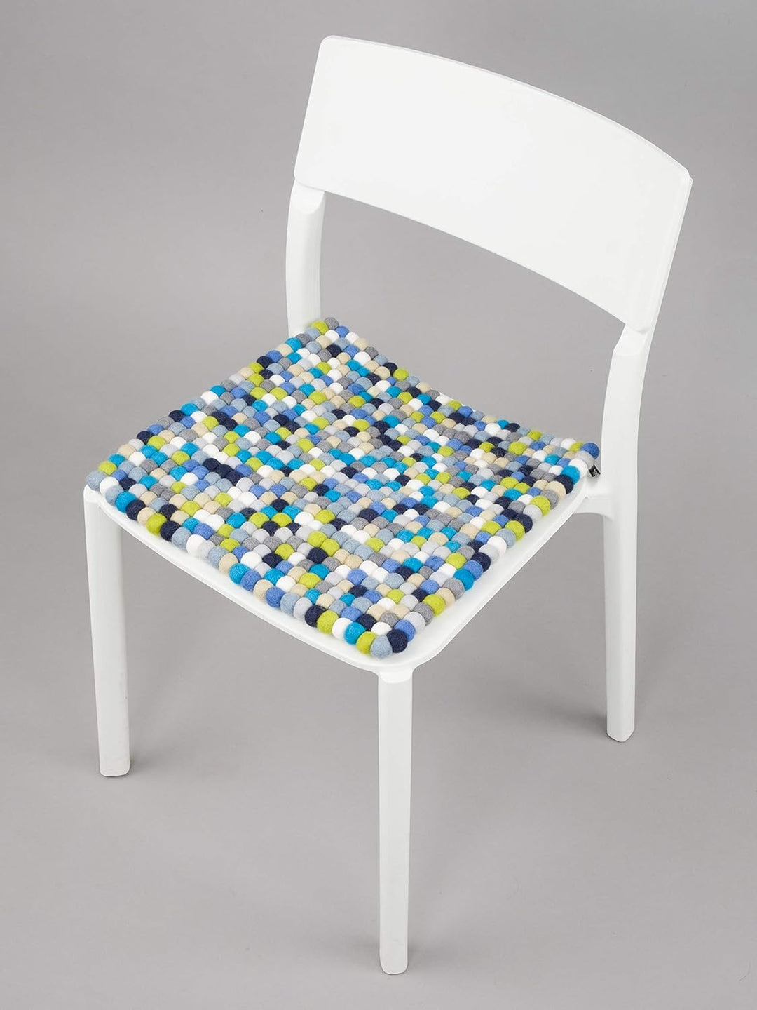 myfelt Filzkugel Sitzauflage Stuhlauflage - Fritz - 36x36 cm, bunt